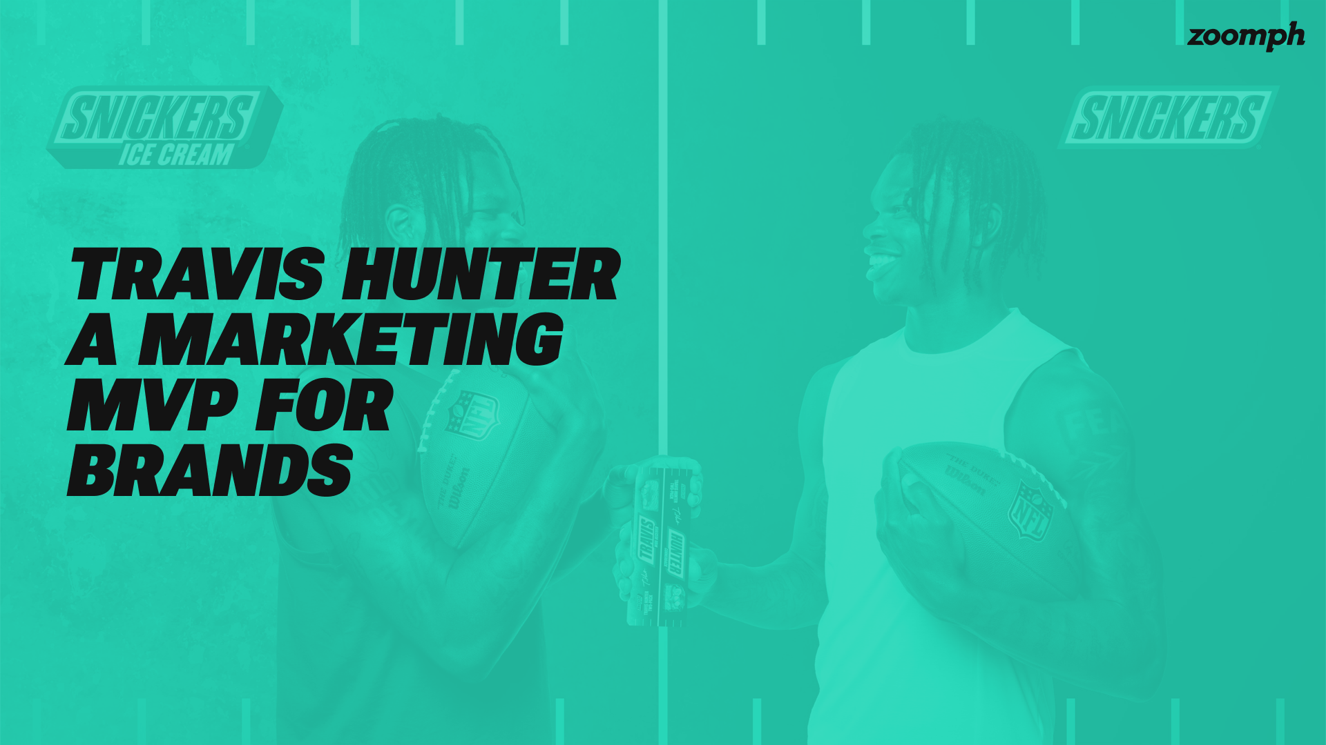 Travis Hunter working with Brands