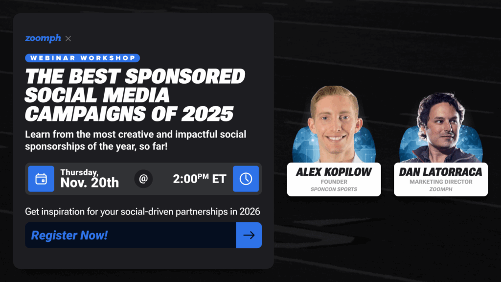 Zoomph Sponcon Sports Webinar Nov 2025 graphic