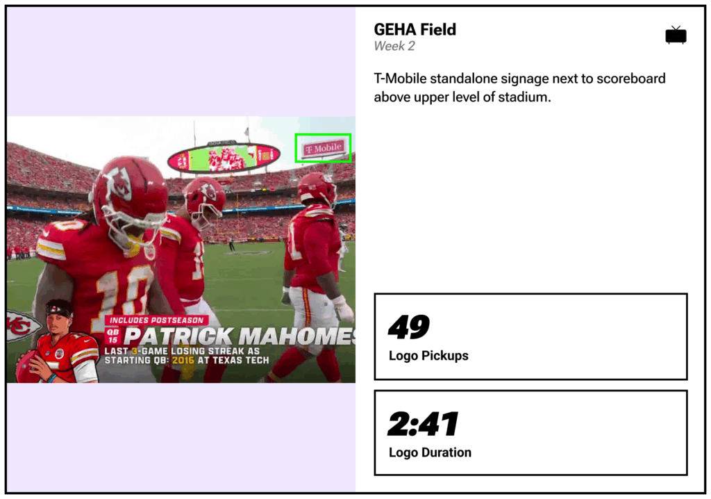T-Mobile - GEHA Field - standalone sign above upper level