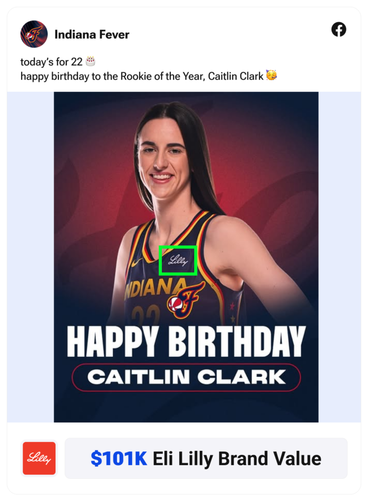 Eli Lilly × Indiana Fever - Healthcare Sports Sponsorship - Facebook - Caitlin Clark