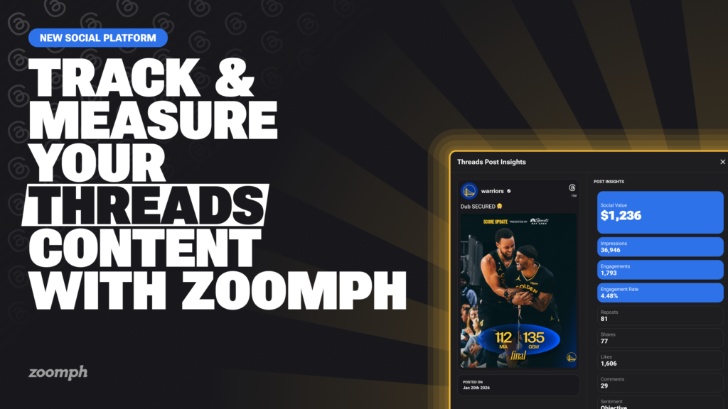 Threads sponsorship measurement - Zoomph